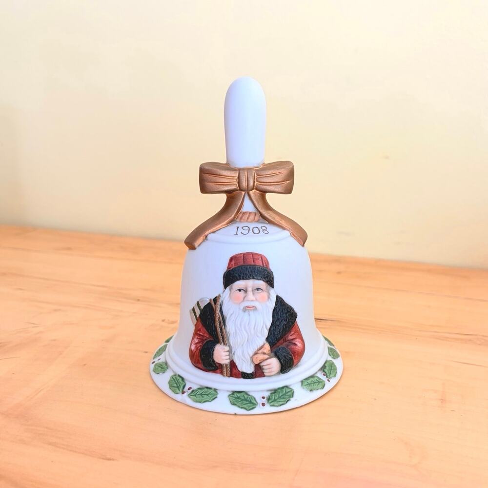 Thomas Nast Flambro 1908 Memories of Santa Dinner Bell Christmas Decor